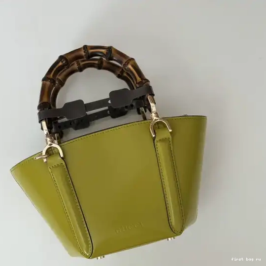 First bag ru tote Gucci handle bamboo bag top Mini 0630